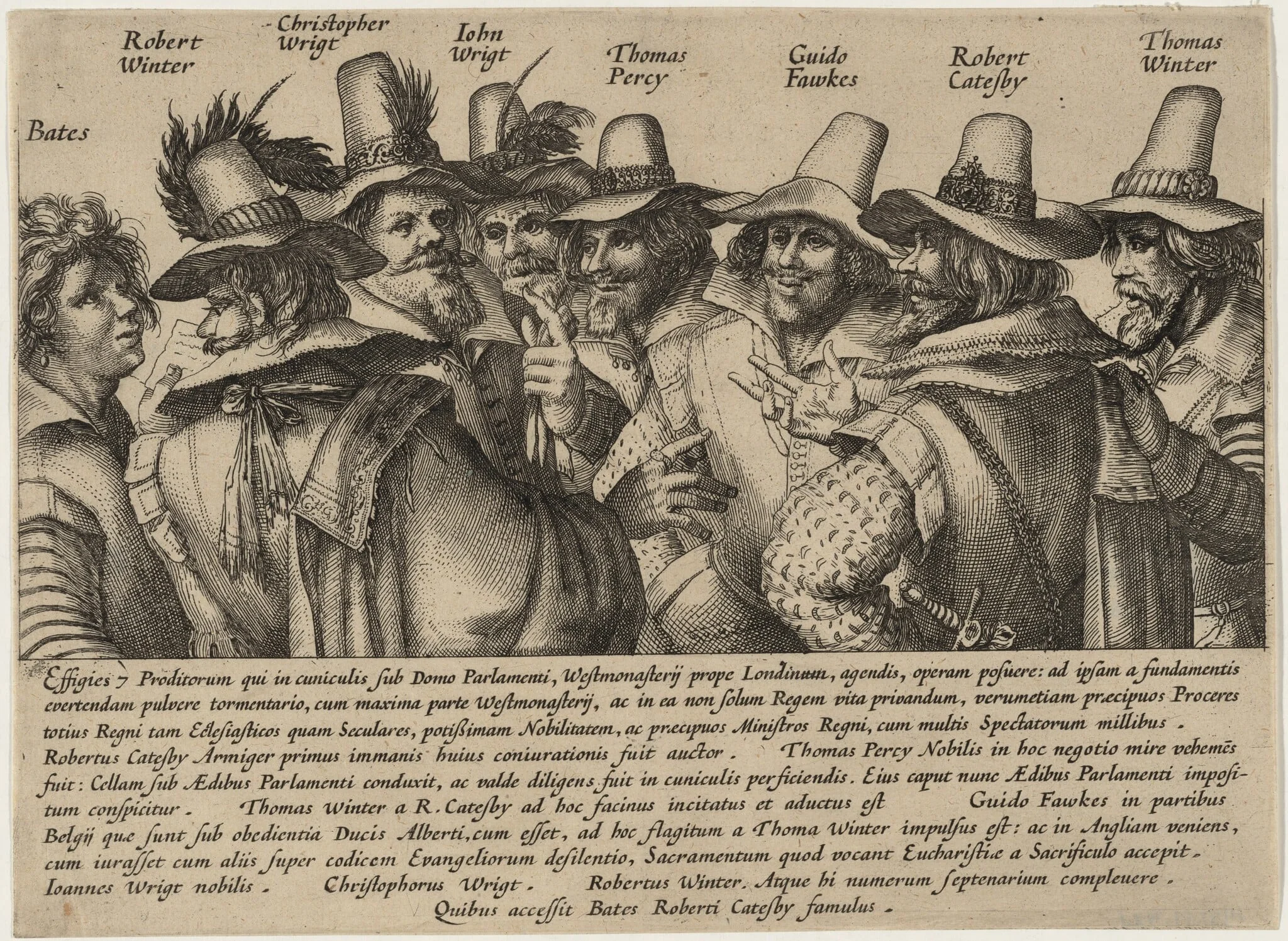 Gunpowder Plot, by Unknown, ink, 1605