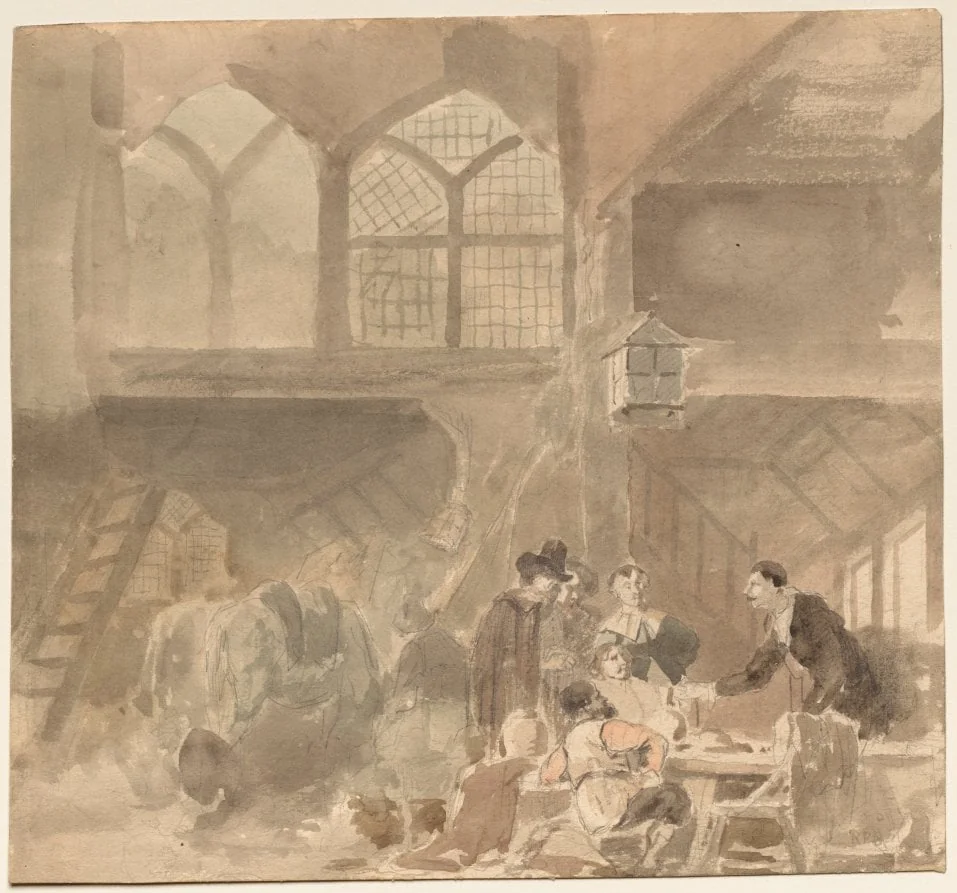 Interior of an Inn, by Unknown, 1804