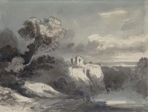 Landscape with Castle on a Cliff