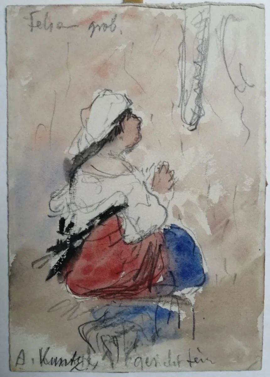 Femeie stând jos