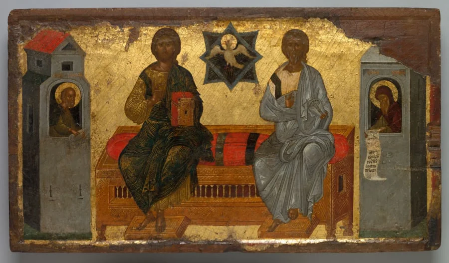 Icon of the New Testament Trinity, by Unknown, unspecified, 1450
