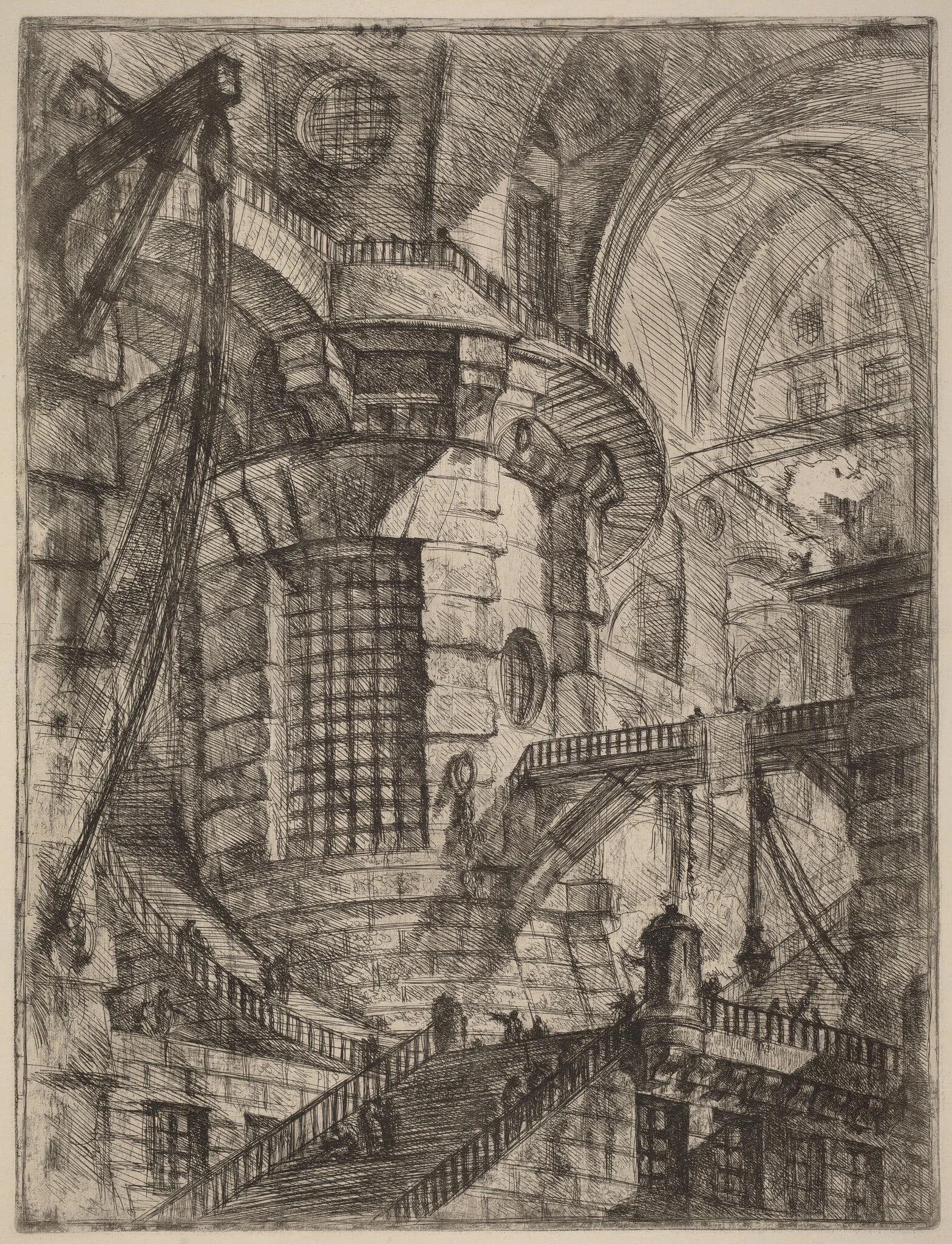The Round Tower, by Giovanni Battista Piranesi, ink, 1750