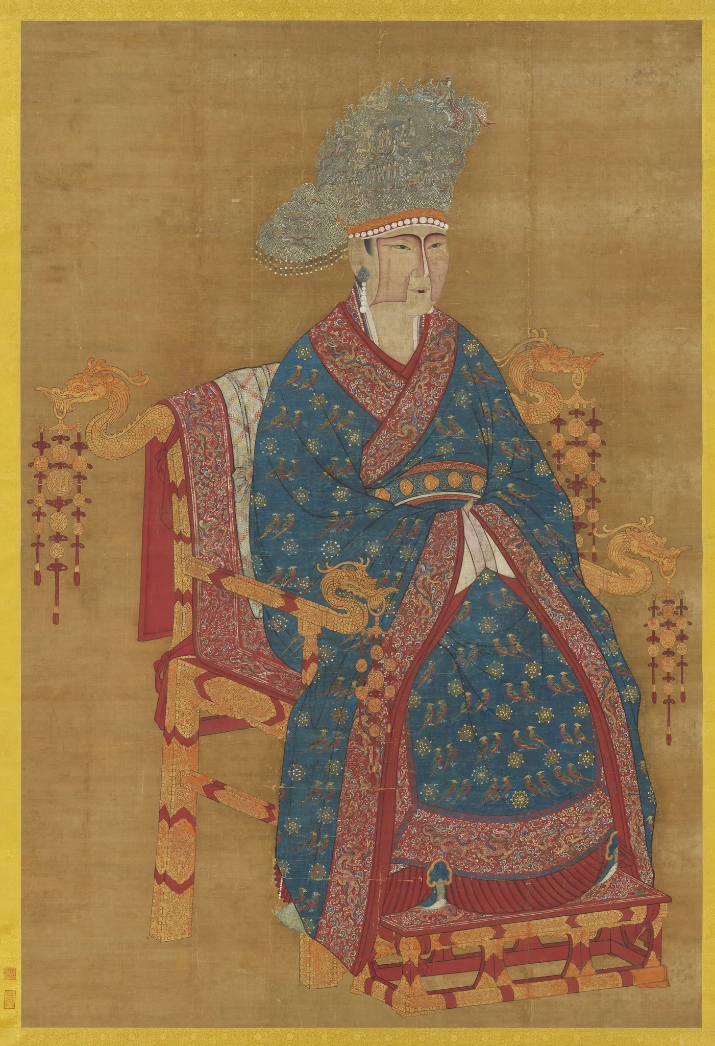 宋真宗后坐像　軸, by Unknown, unspecified