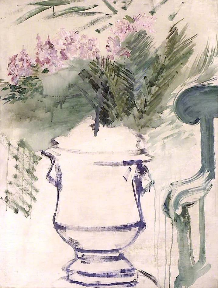 A Garden Urn, by Edouard Manet, oil, 1890