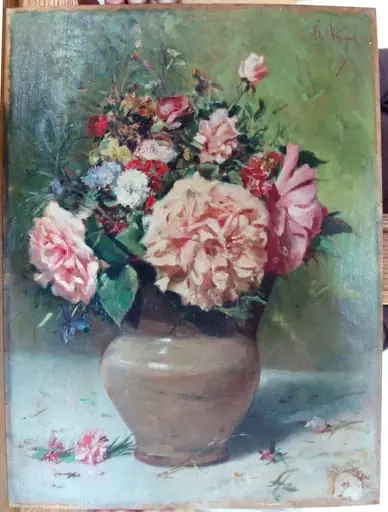 Buchet cu flori într-un vas