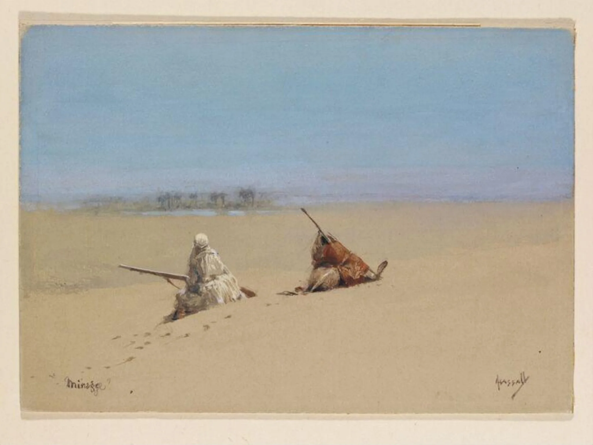 Mirage, by John Hassall, watercolor, 1920