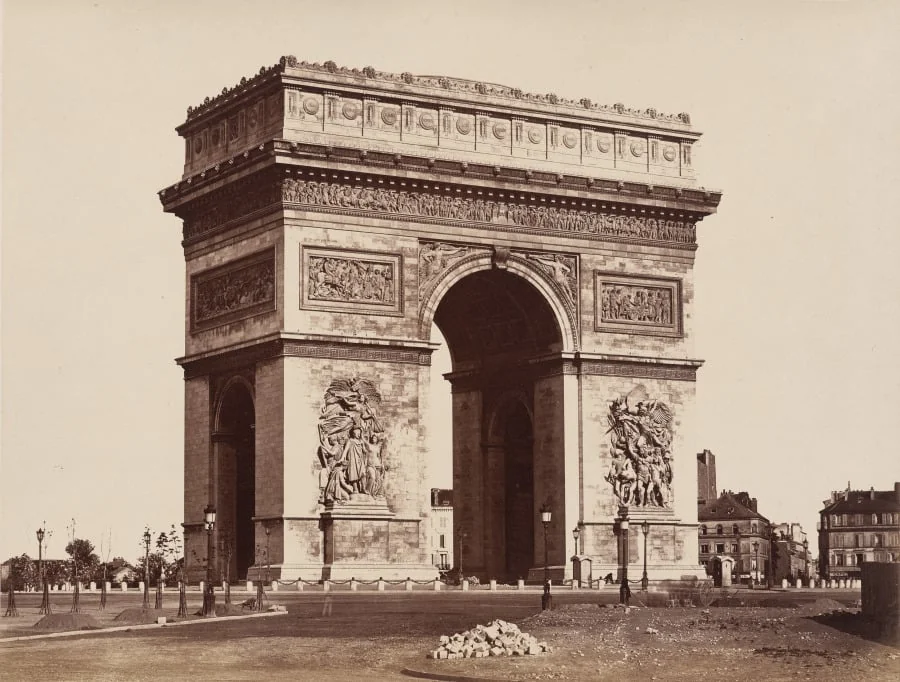 Arc de Triomphe de l'Etoile, Paris, by Édouard Baldus, 1864