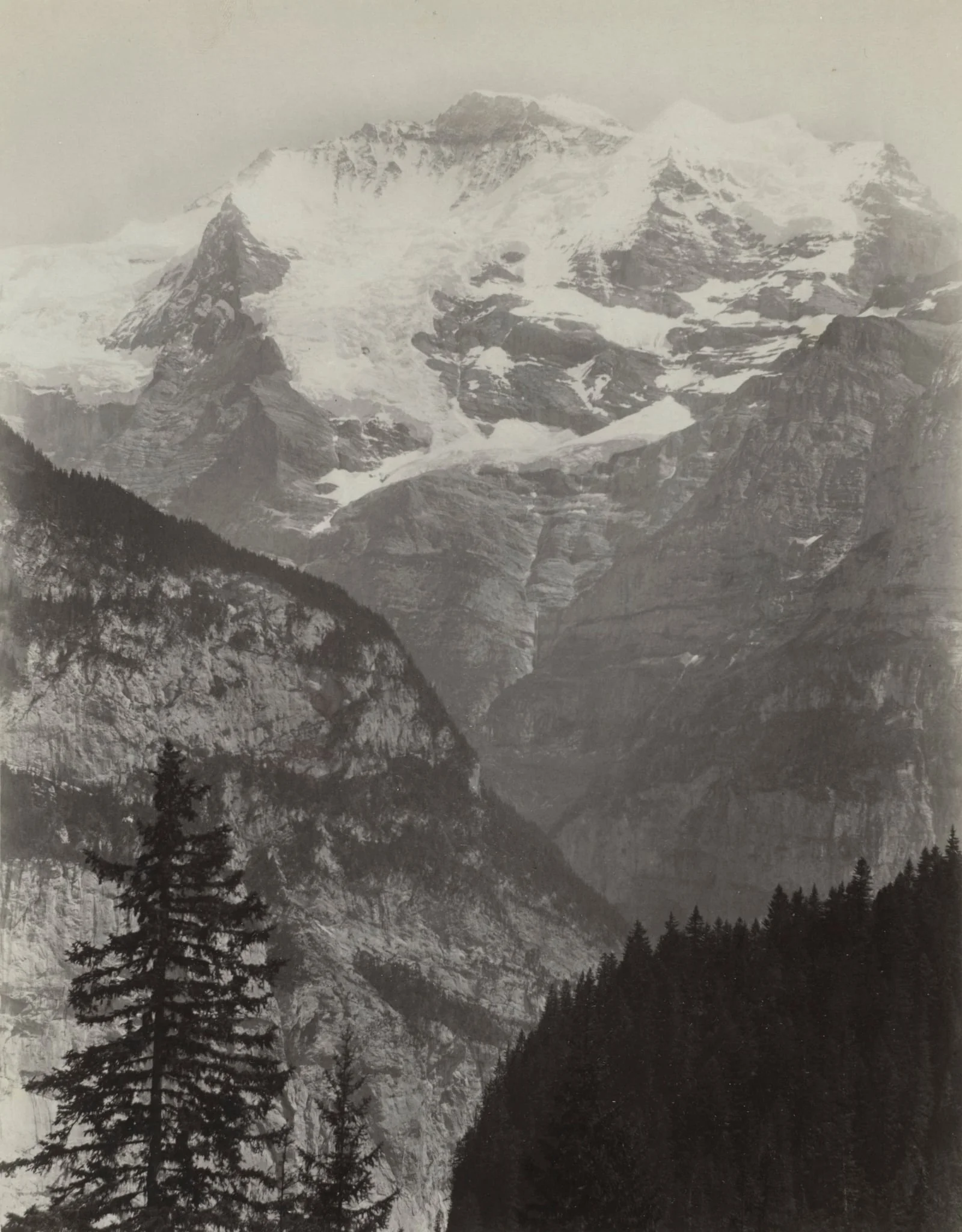Jungfrau, View from Mürren, Switzerland, by Charles Soulier, 1864