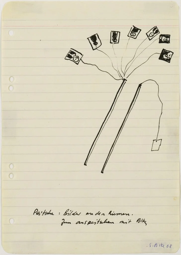 Untitled, by Sigmar Polke, ink, 1968