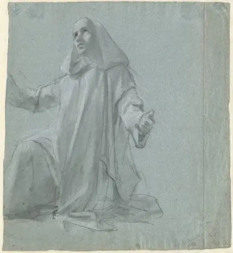 A Young Priest Kneeling