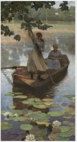 Return from Market, by John Lavery, oil, 1892
