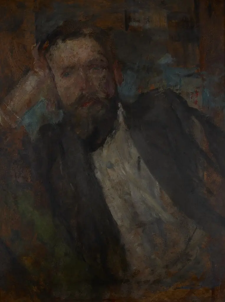 Male Portrait – two-sided painting