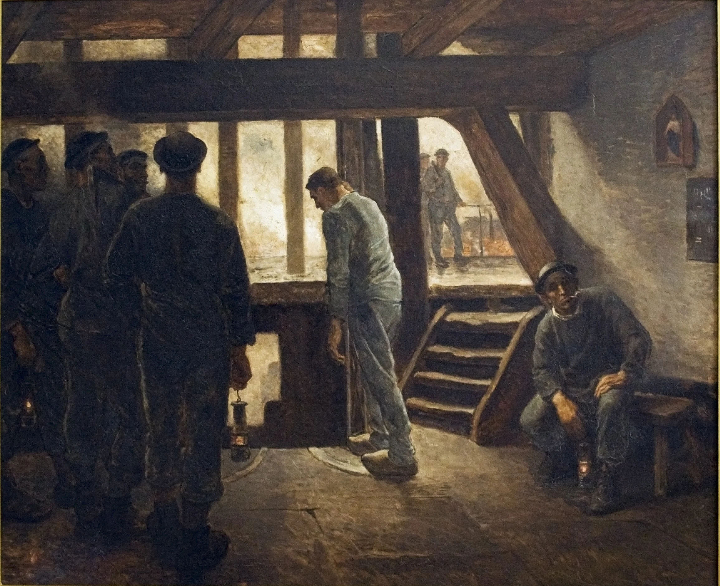 Miner at the Exit of the Shaft