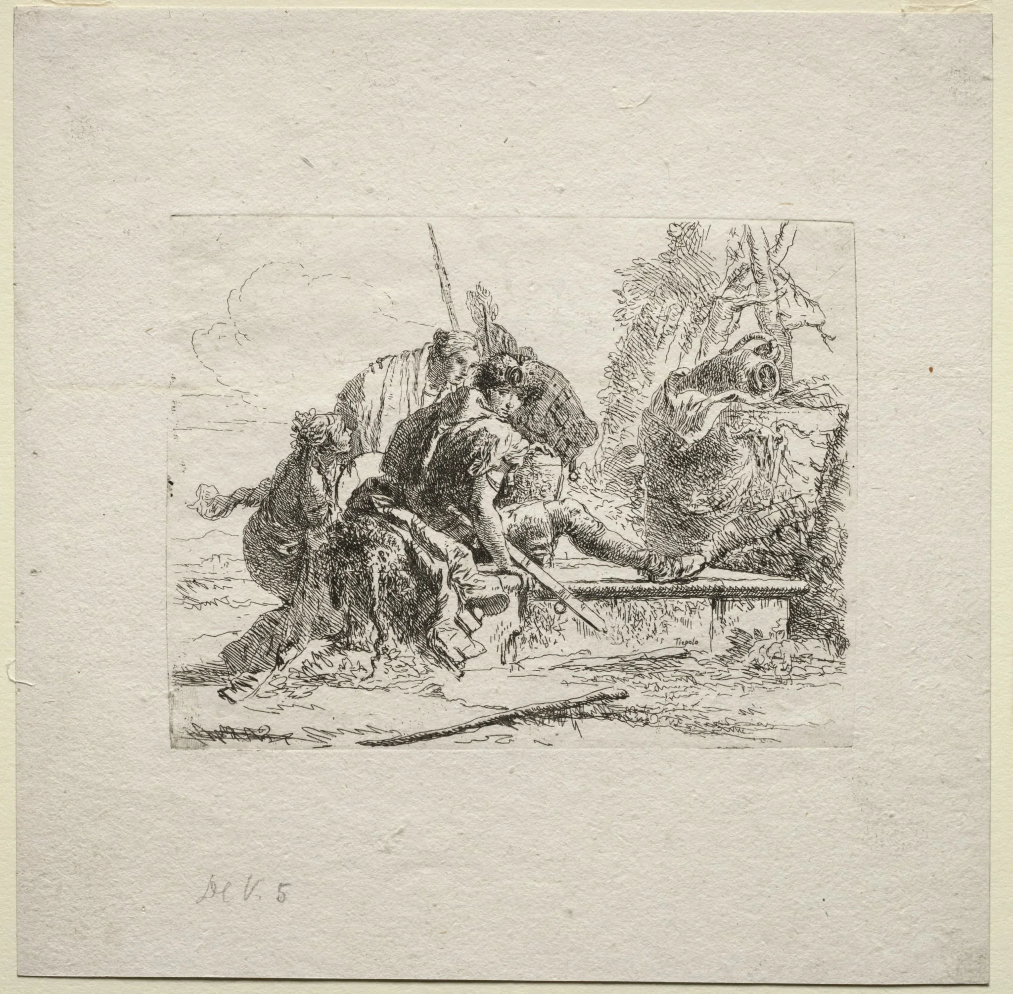 Various Caprices:  The Two Soldiers and the Two Women, by Giovanni Battista Tiepolo, 1742