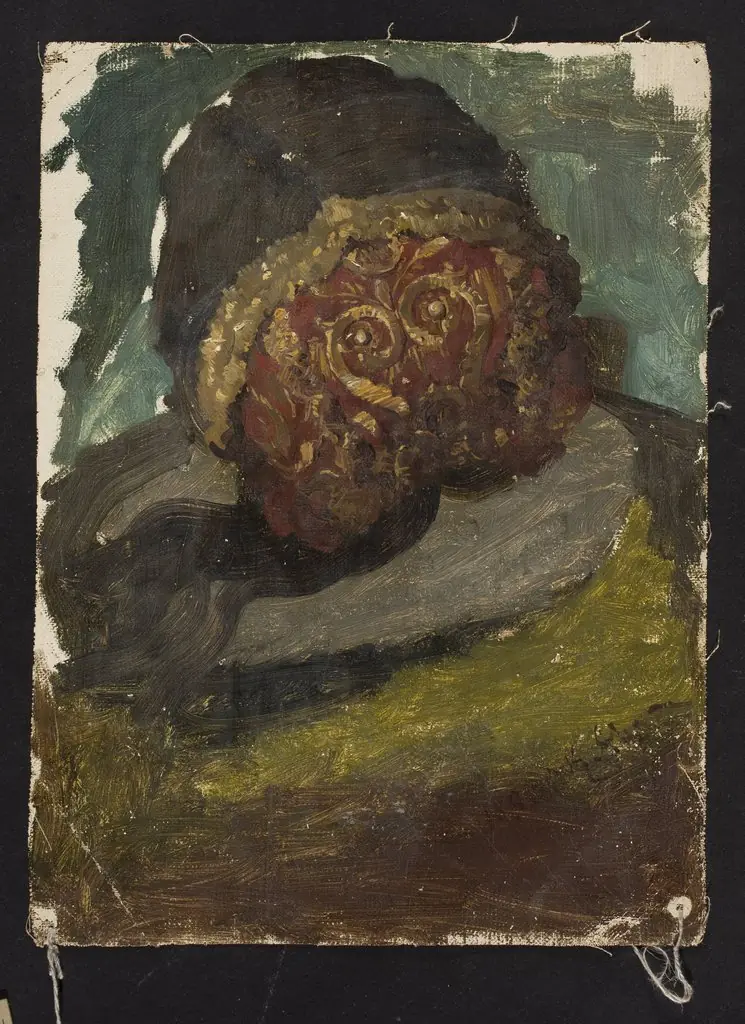 Woman's head in a cap, back view, study for the painting “Defence of Olsztyn by Karliński”