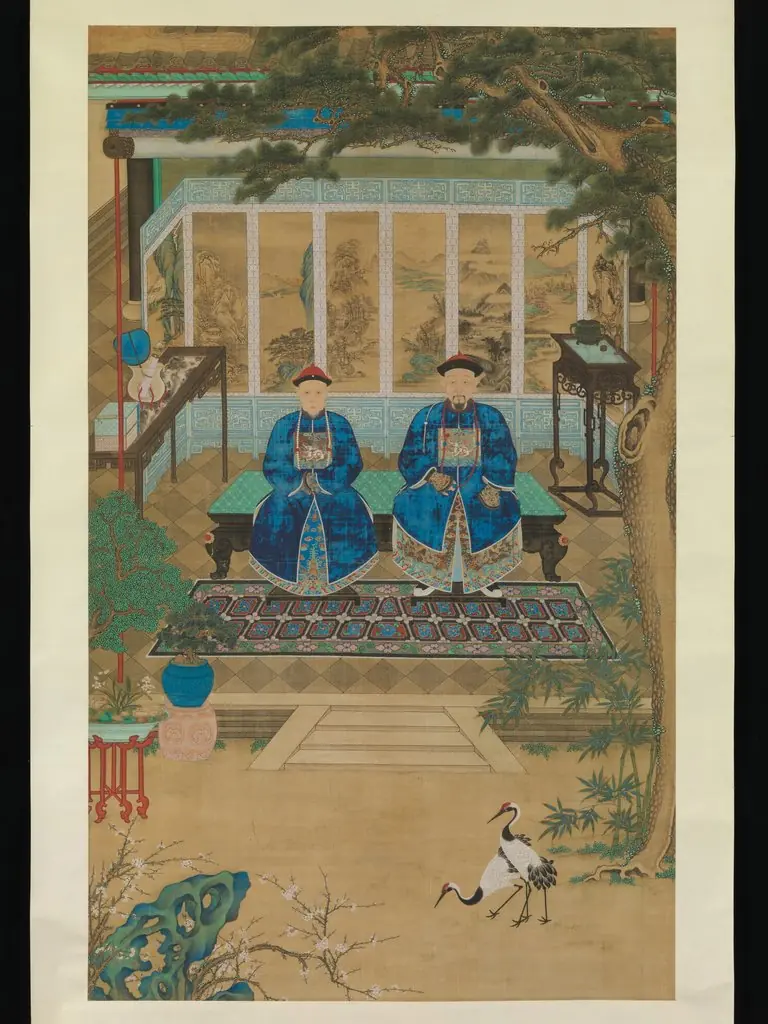 Portrait of an imperial censor and his wife