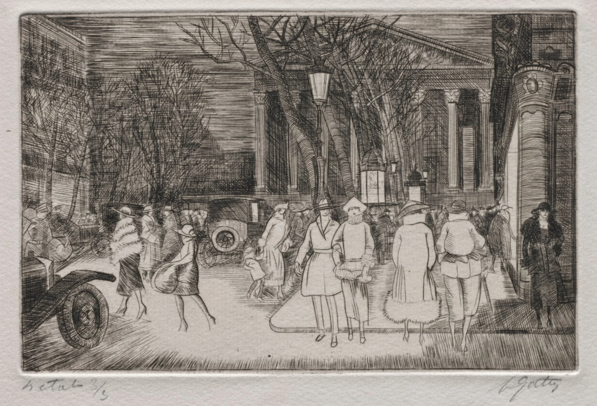 Petite rue Royale, by Pierre Louis Gatier, 1922