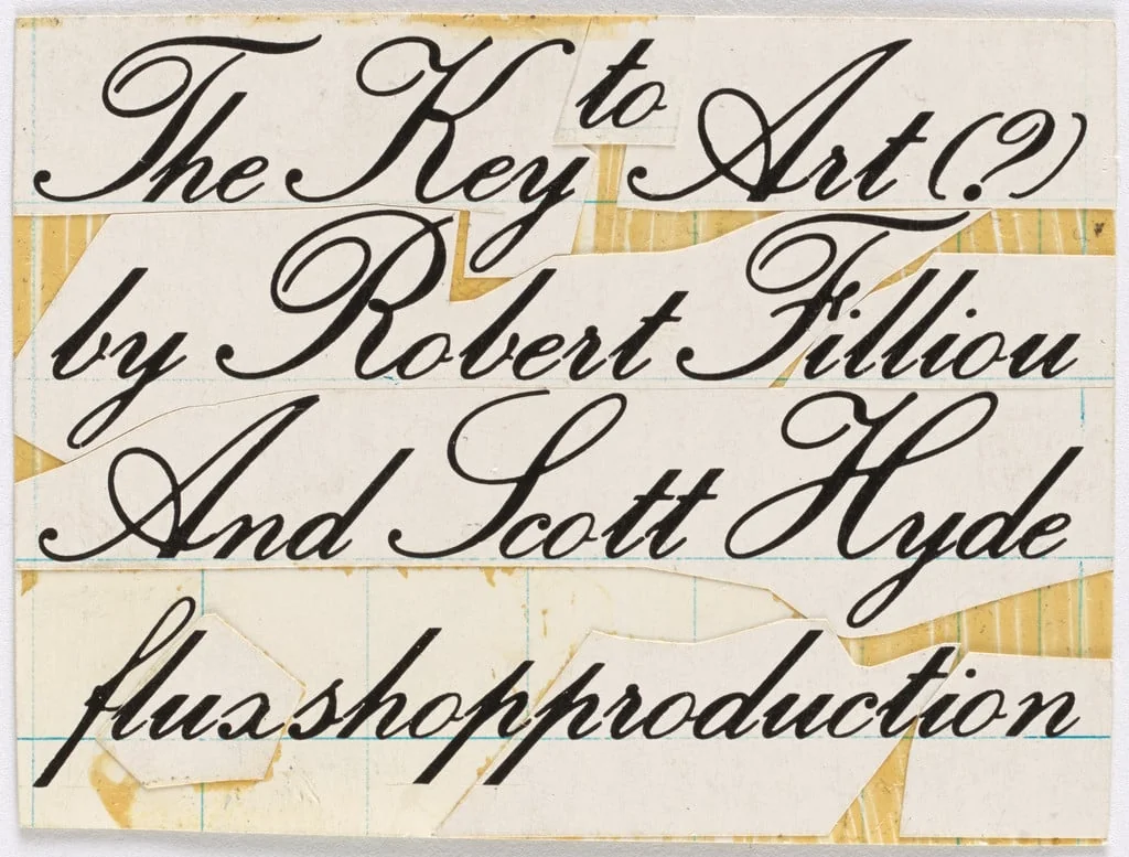 Untitled, by Scott Hyde, George Maciunas Robert Filliou, ink, 1967