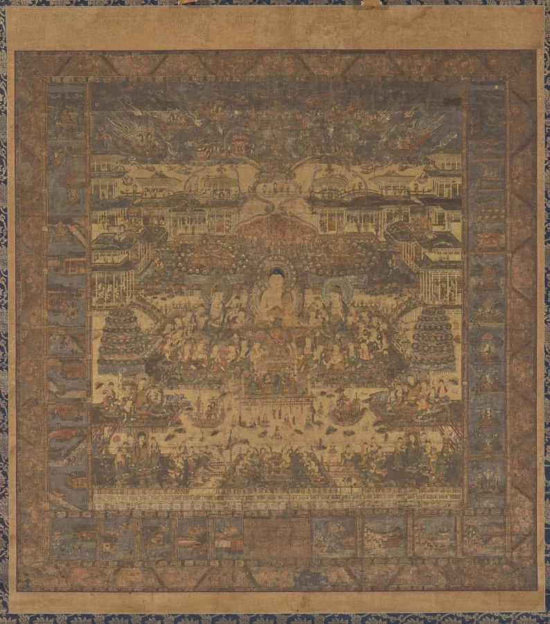 Taima Mandala, by Unknown, unspecified, 1304