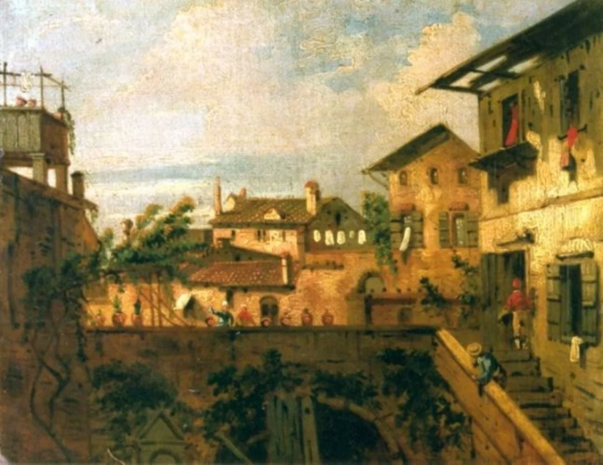 Peisaj citadin venețian, by Giovanni Antonio, zis Canaletto Canal, unspecified, 1750