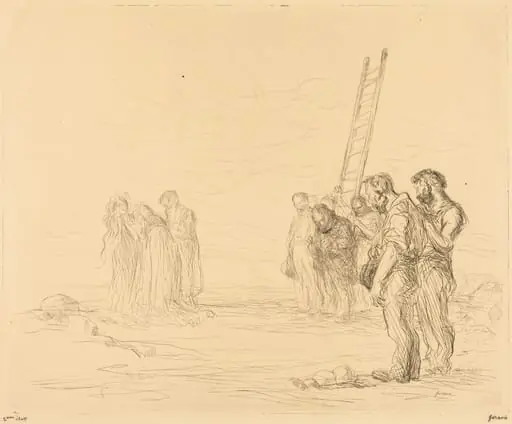 Le calvaire (1ère planche) (Calvary) (first plate)