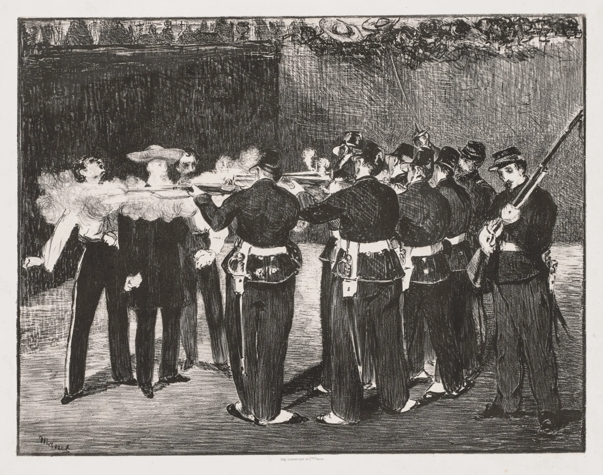 The Execution of Emperor Maximilian, by Edouard Manet, 1867
