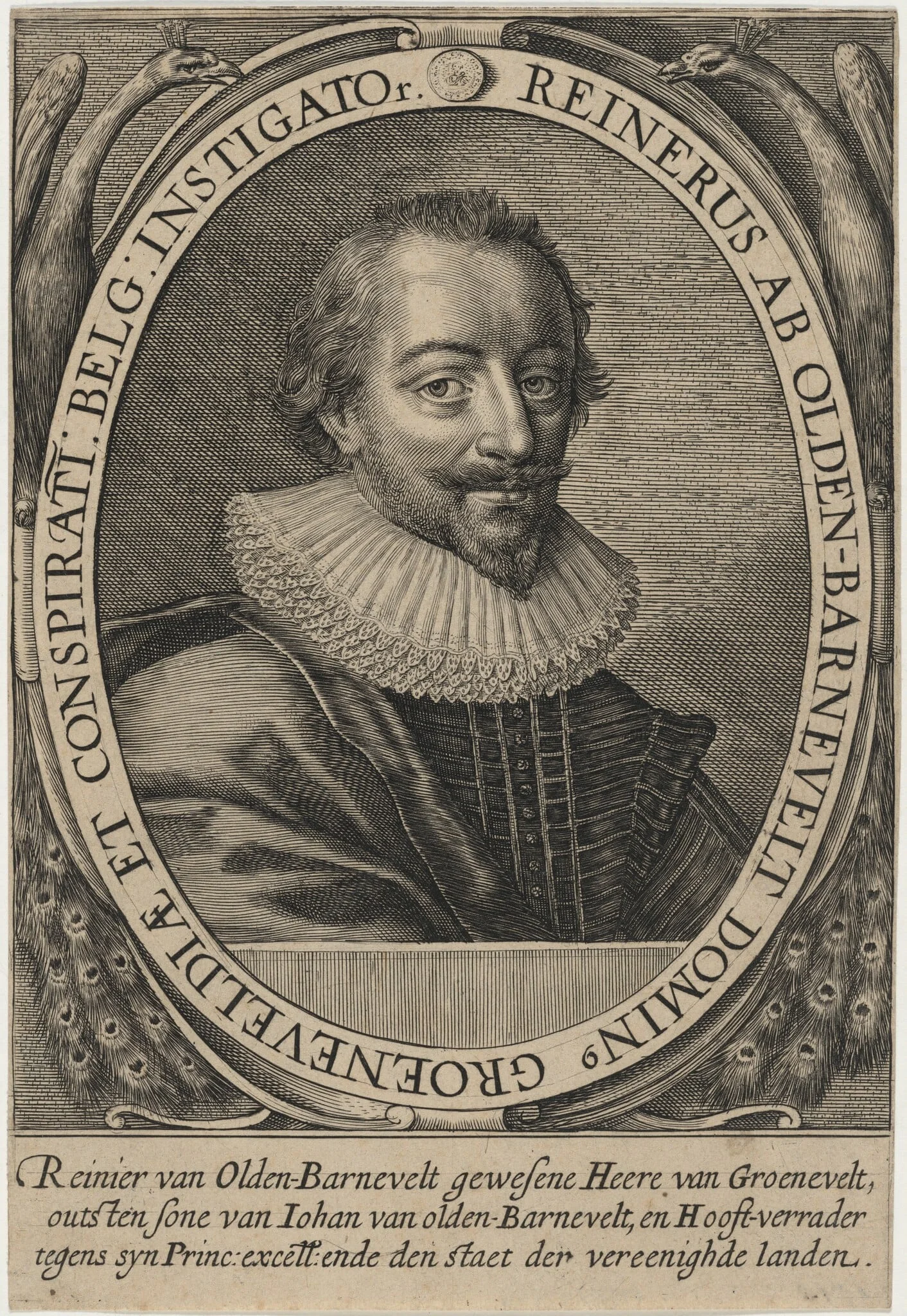 Reinier van Oldenbarneveldt, by Unknown 19th Century, ink, 1850