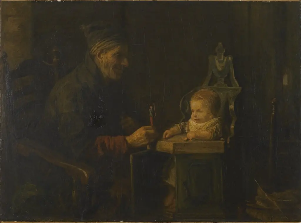 Old Man and Baby