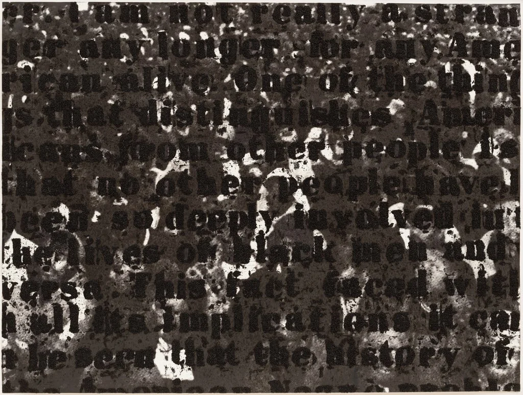 Untitled, by Glenn Ligon, oil, 2000