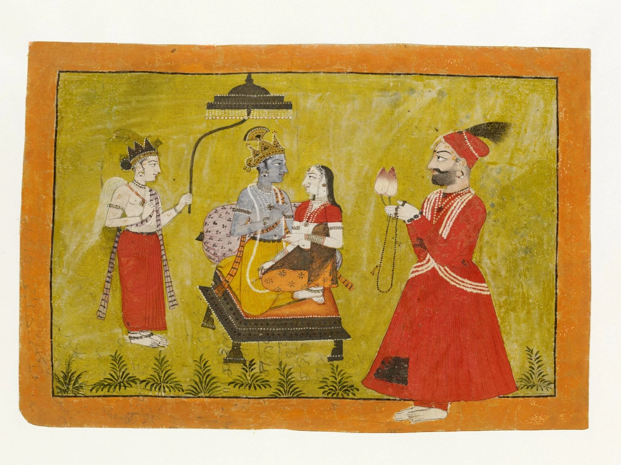 Raja Ajmer Chand of Bilaspur, by Unknown, paint, 1700