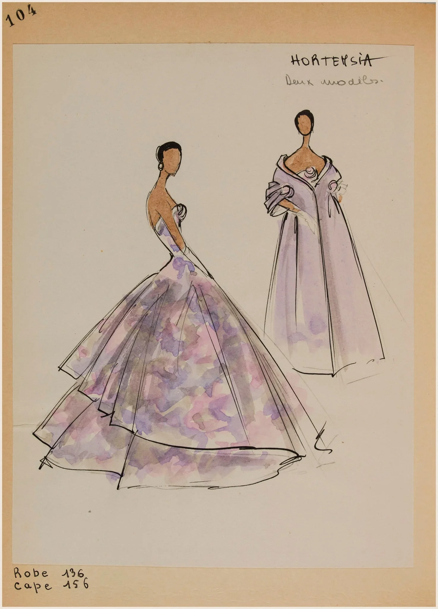 Hortensia, by Carven, 1956