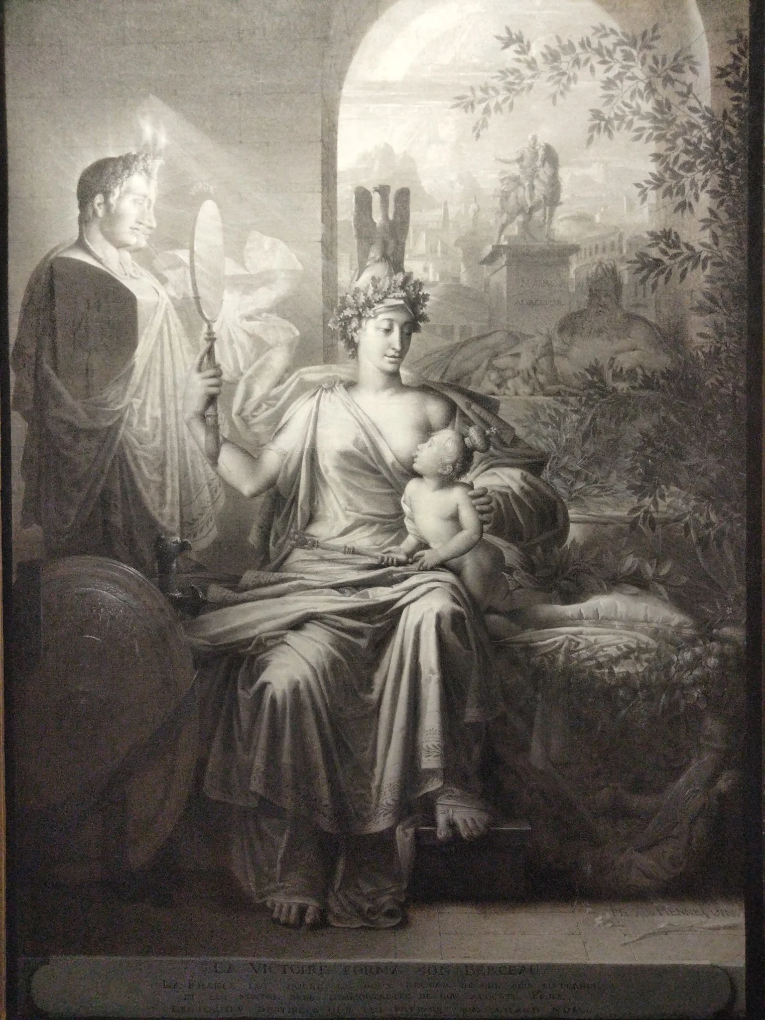 Allégorie de la naissance du roi de Rome, by Philippe-Auguste Hennequin, oil, 1811