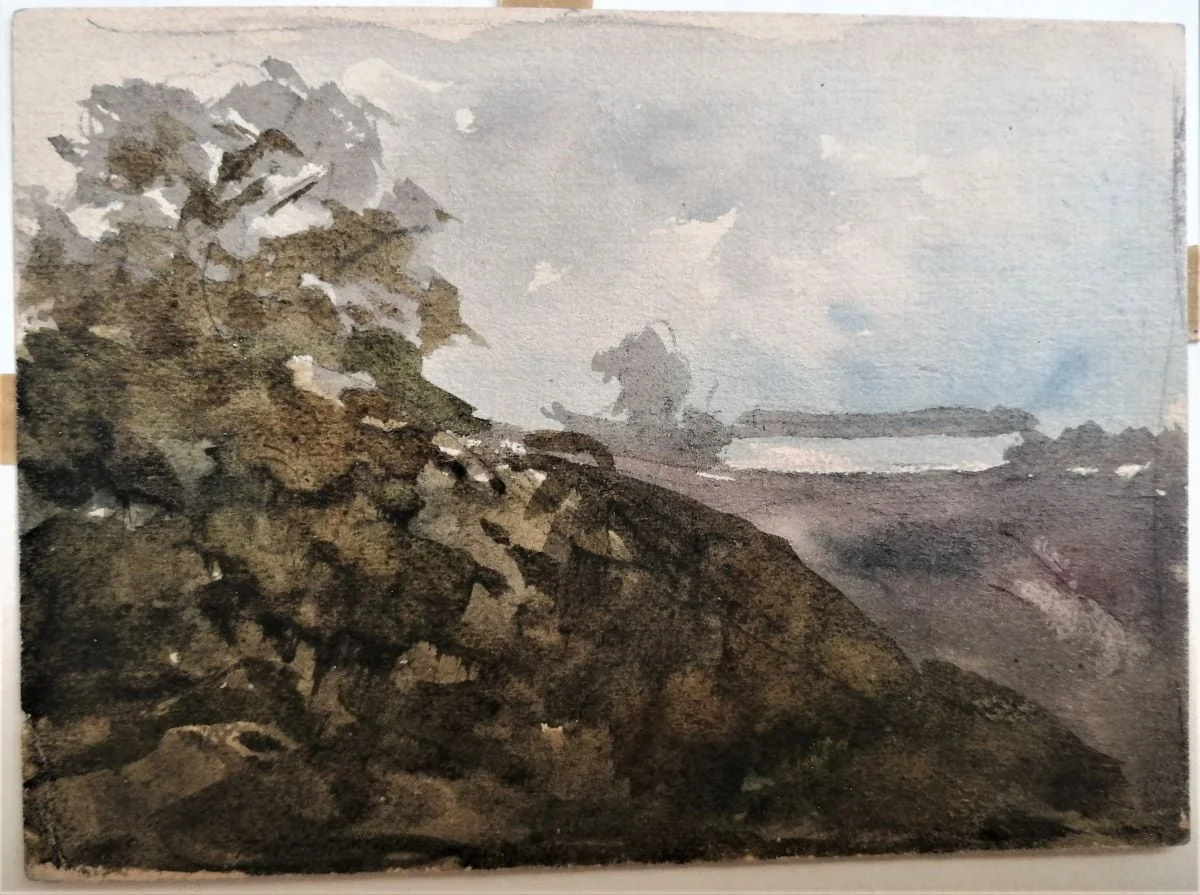 File de album: La poalele dealului, by Carol Szathmari, unspecified, 1874