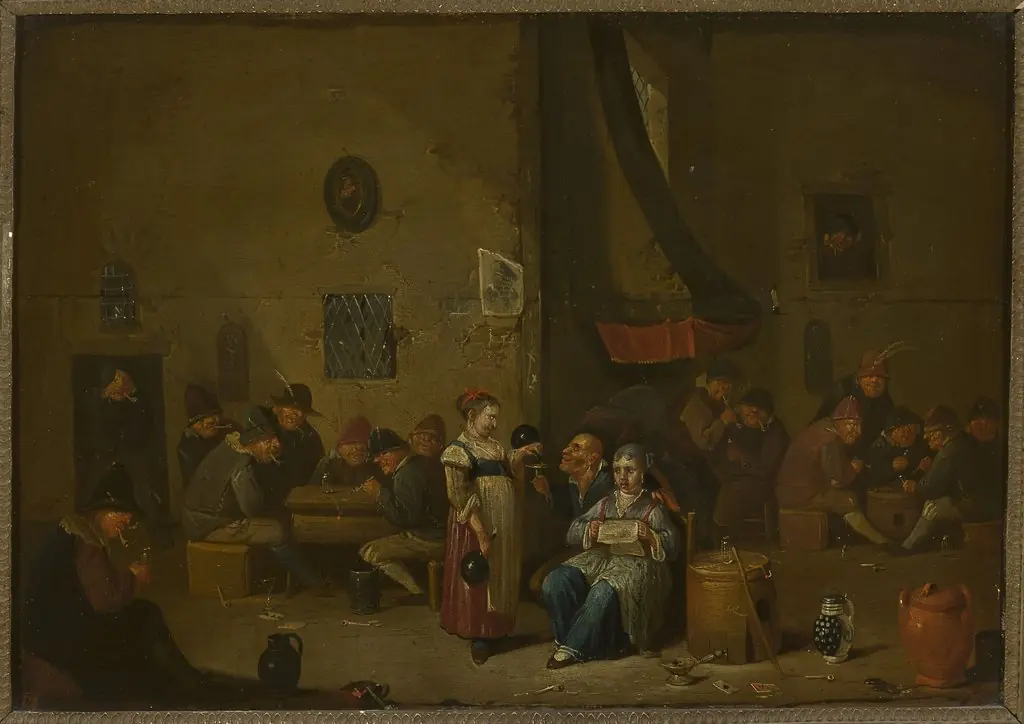 Genre scene in a tavern