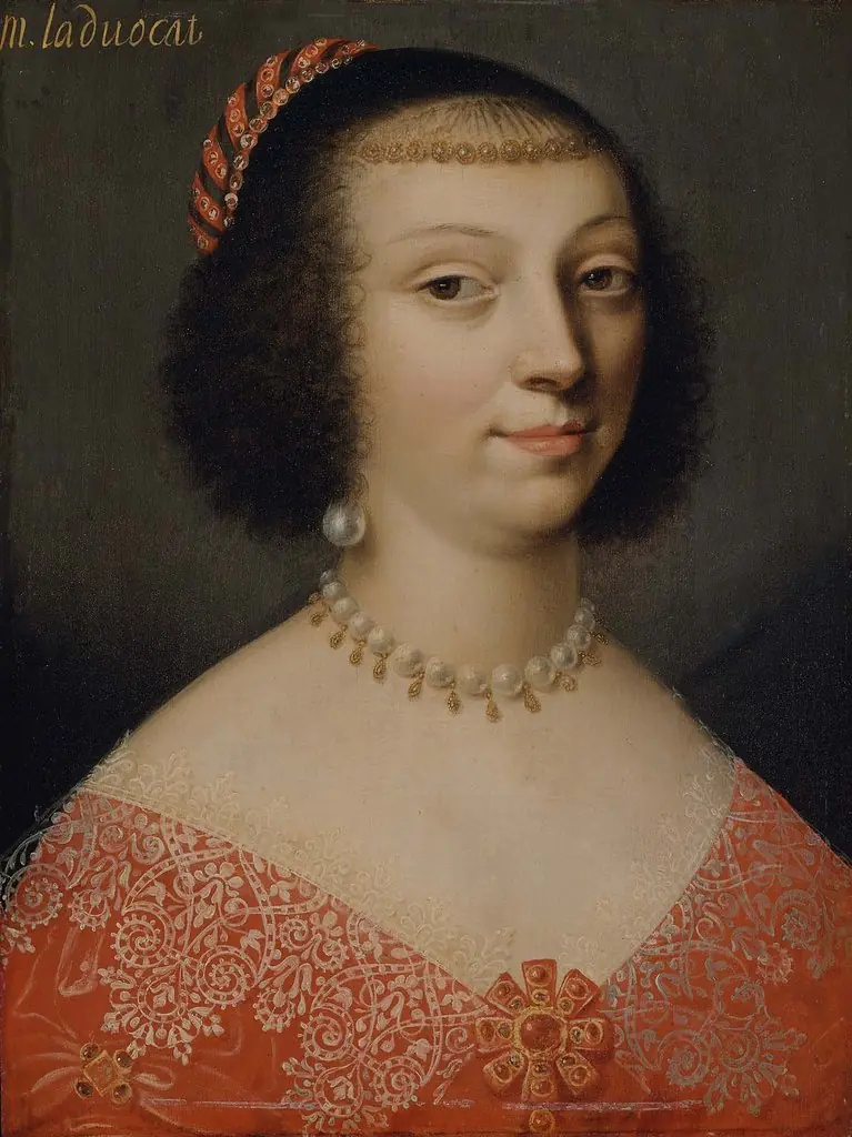 Portrait of a Woman Wearing a Pearl Necklace