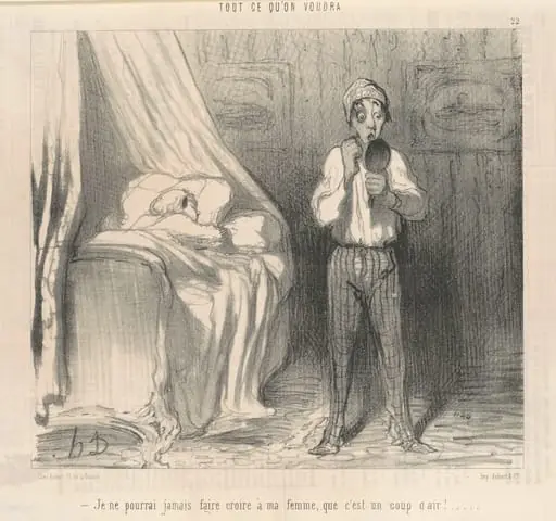 Je ne pourrai jamais faire croire a ma femme ...