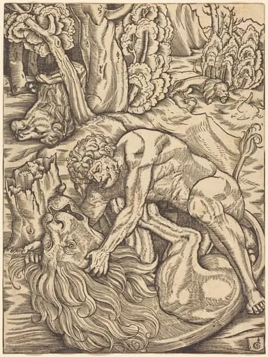Hercules and the Nemean Lion