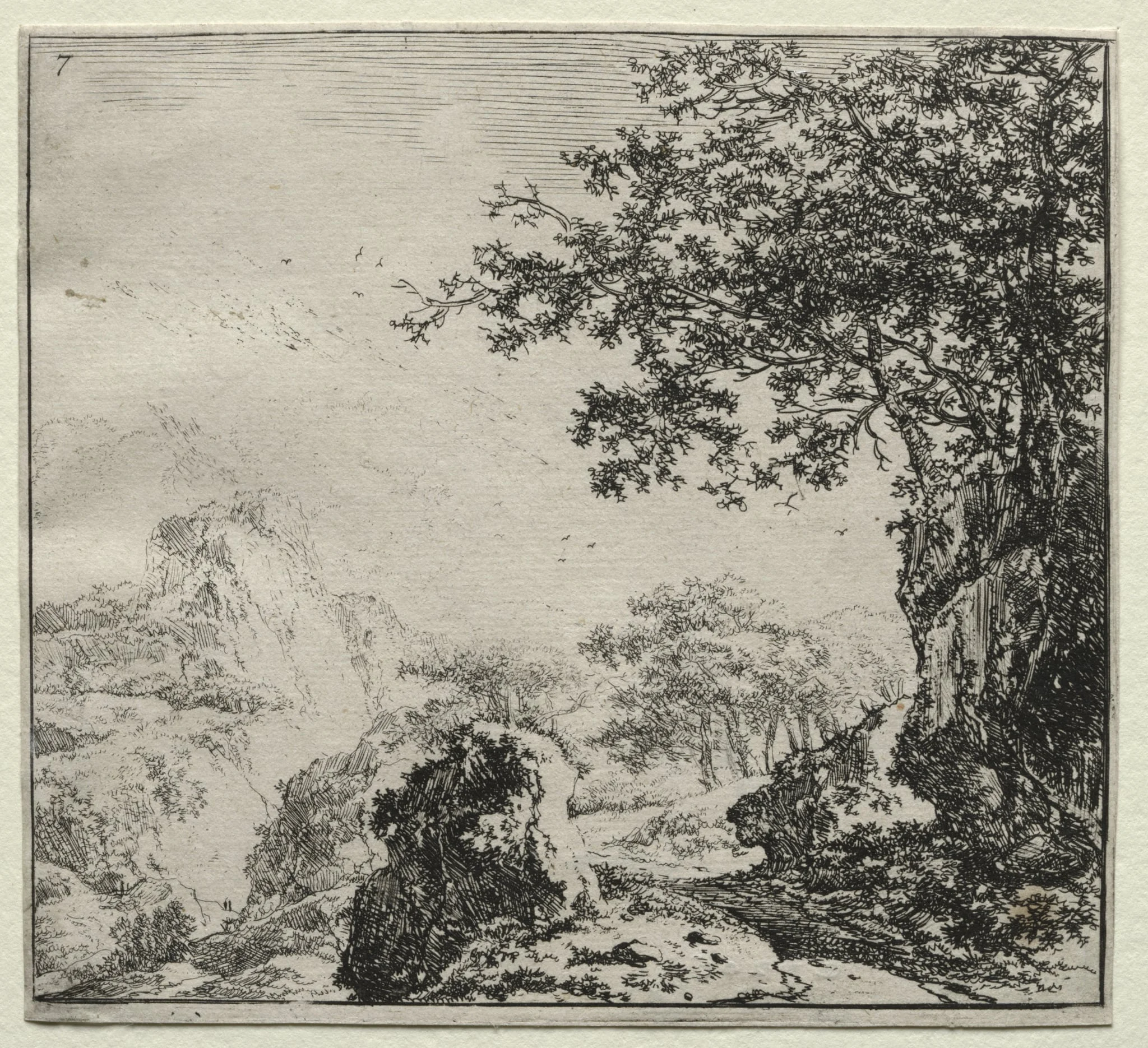 The Road near the Rocks, by Herman Naiwinx, 1646