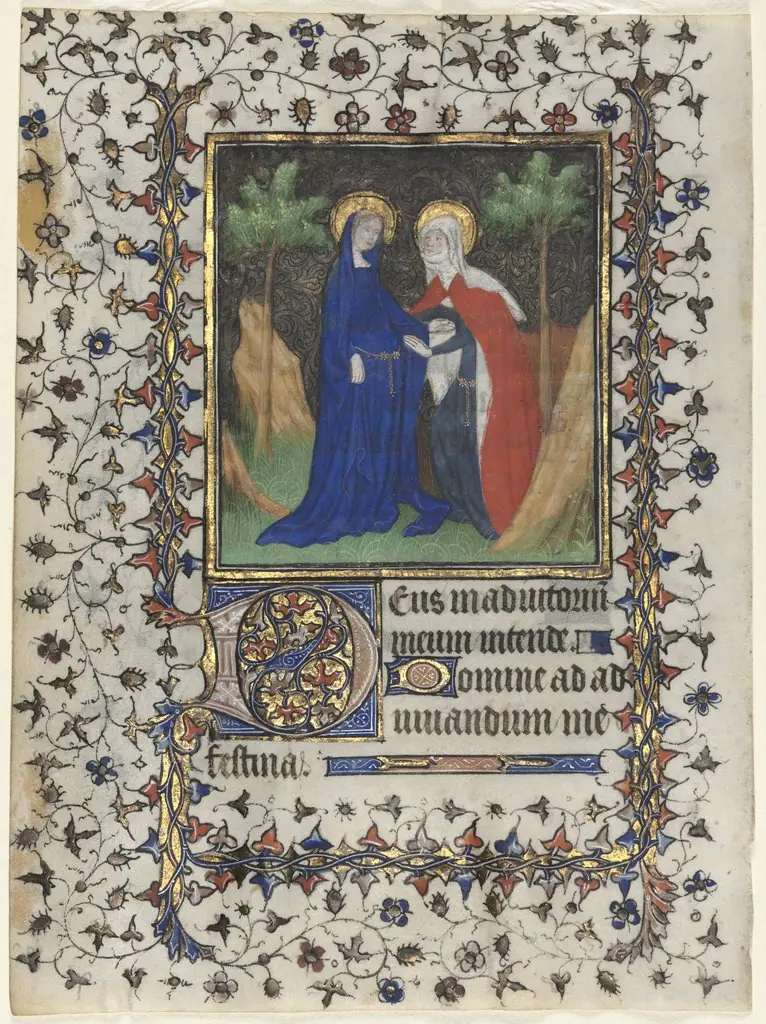 Leaf from a Book of Hours: The Visitation