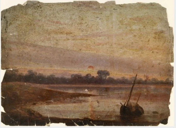 An Estuary at Evening, by William Howis senior, unspecified, 1843
