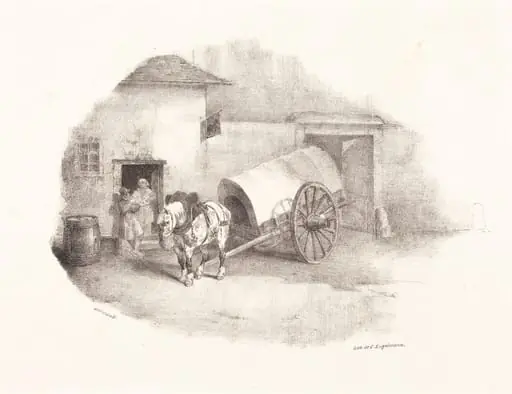 Cheval de charrette sorti des Limons