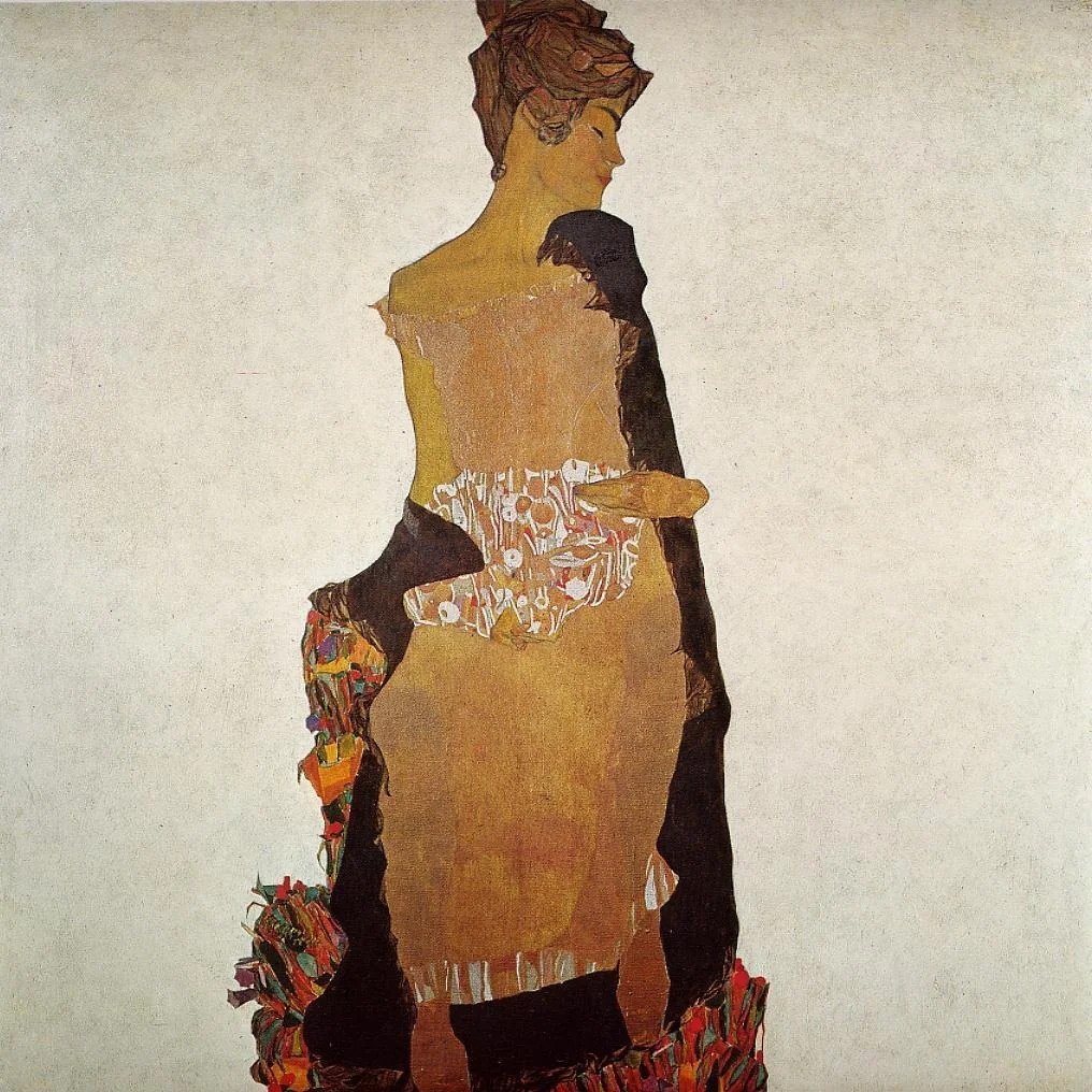 Portrait of Gerti Schiele, by Egon Schiele, unspecified, 1909
