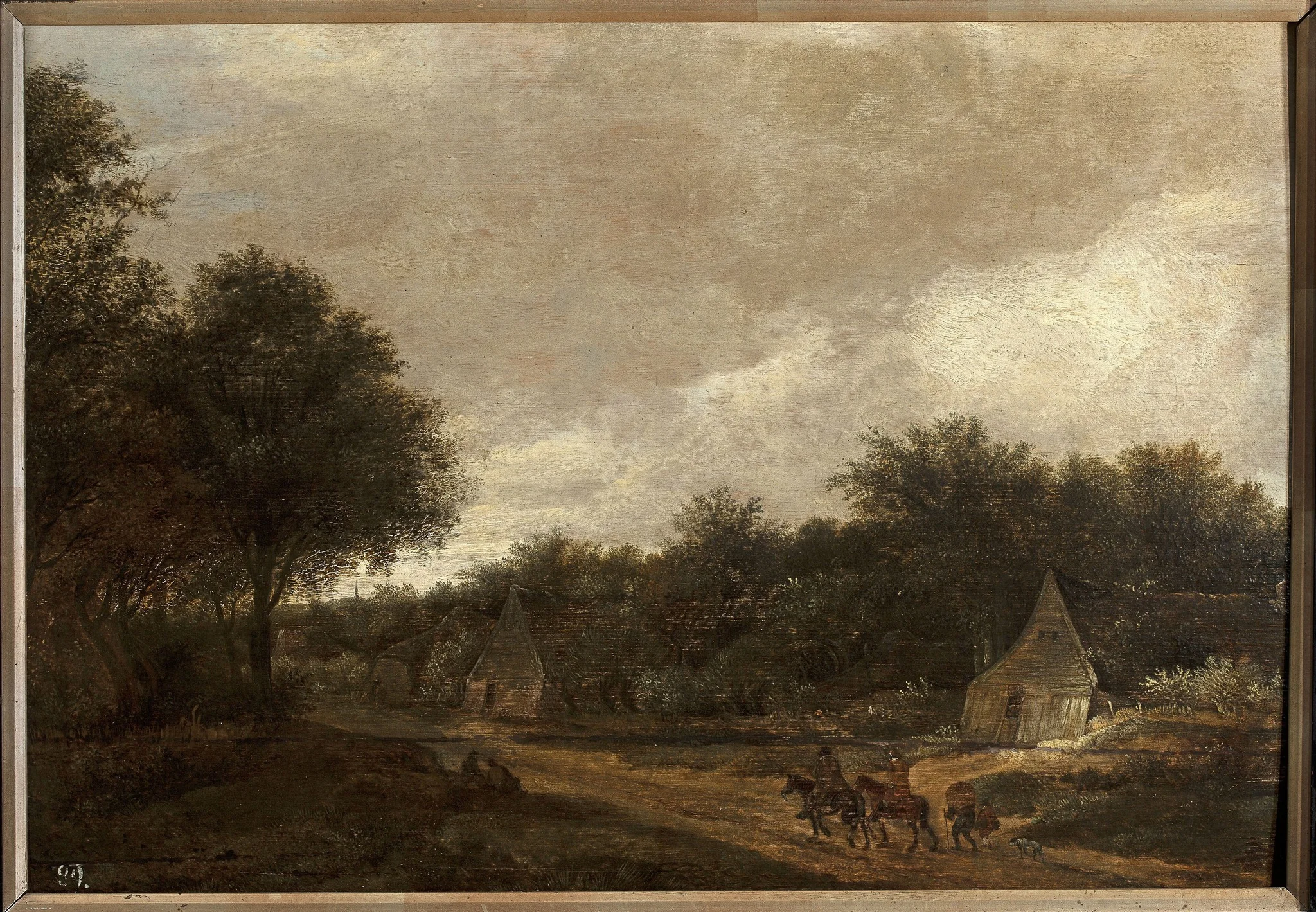 Road in the countryside, by Guillam Dubois, oil, 1646