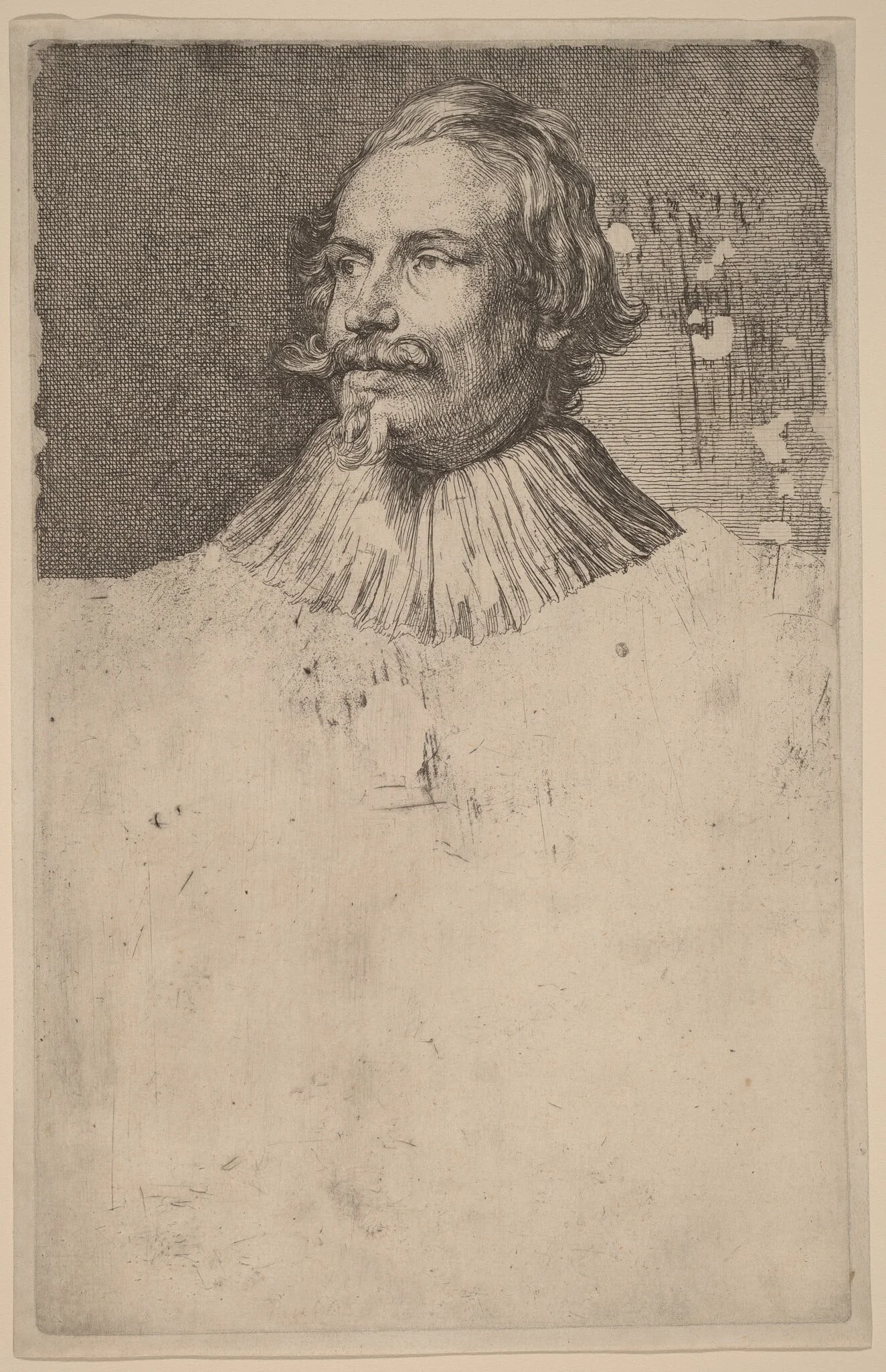 Paul de Vos, by Anthony van Dyck, ink, 1634