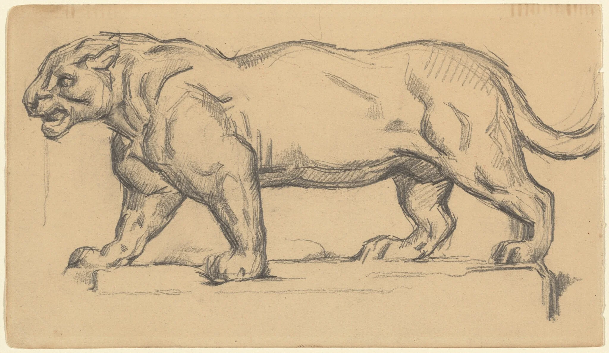 Jaguar, by Paul Cezanne, graphite, 1872