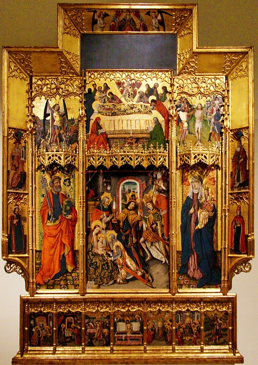 Retablo de la Epifanía, by Juan Rexach, unspecified, 1469