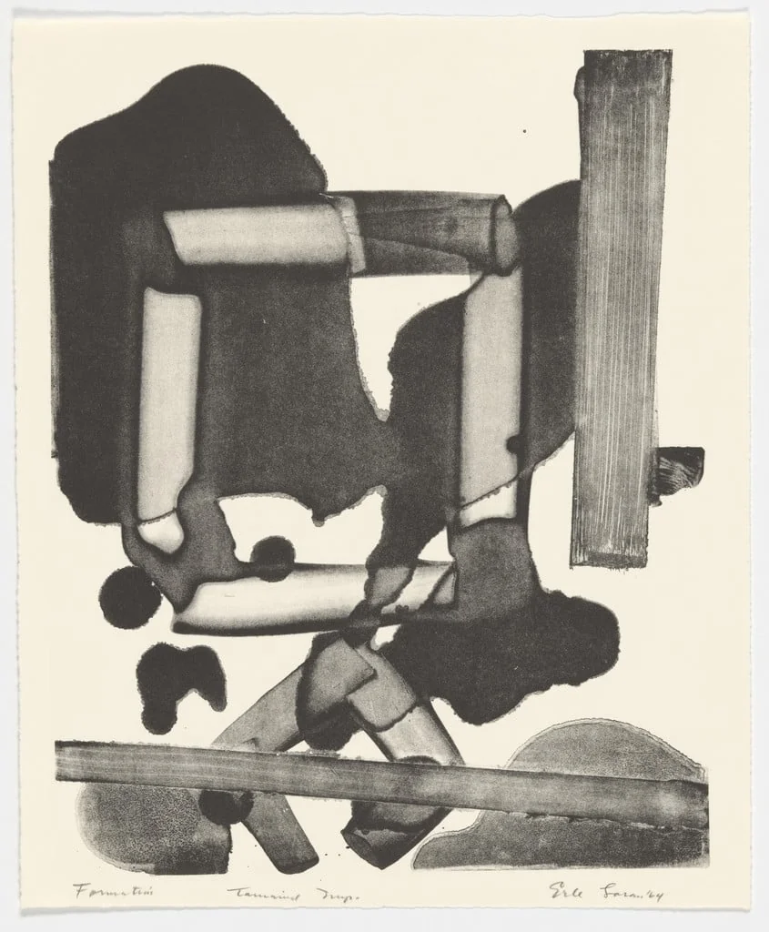 Untitled, by Erle Loran, ink, 1964
