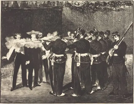 Death of Maximilian at Queretaro (L'executionde Maximilien)