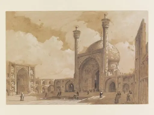 Ispahan - Cour intérieure de la grande Mosquée