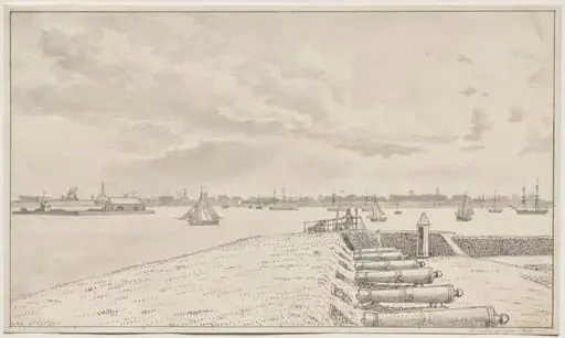 View from the Battery toward the City